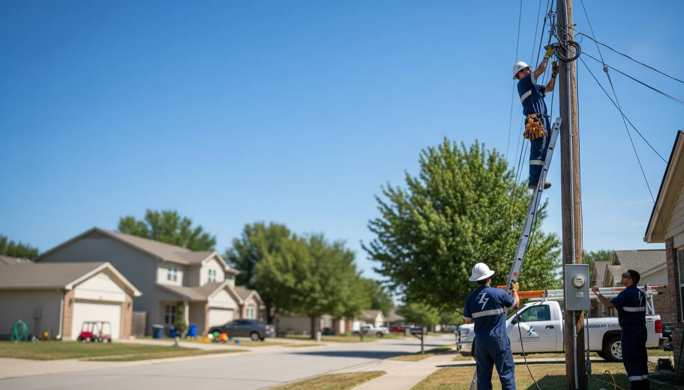 Residential electrician providing installation services in Hudson, NC